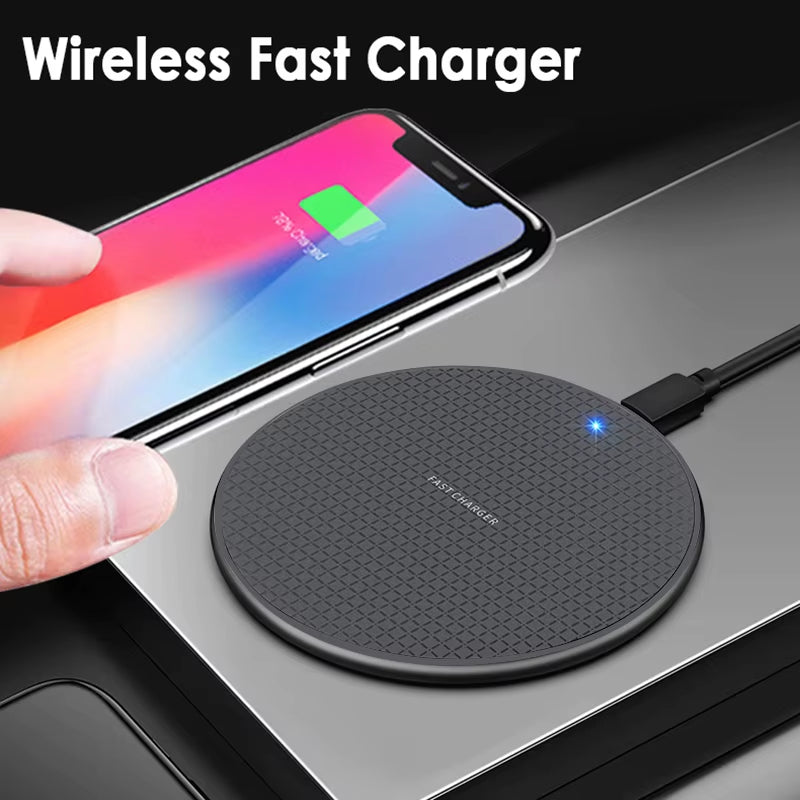 Universal Qi Wireless Charger 5W/10W Phone Charger Wireless Fast Charging Car Phone Charging Pad for Huawe