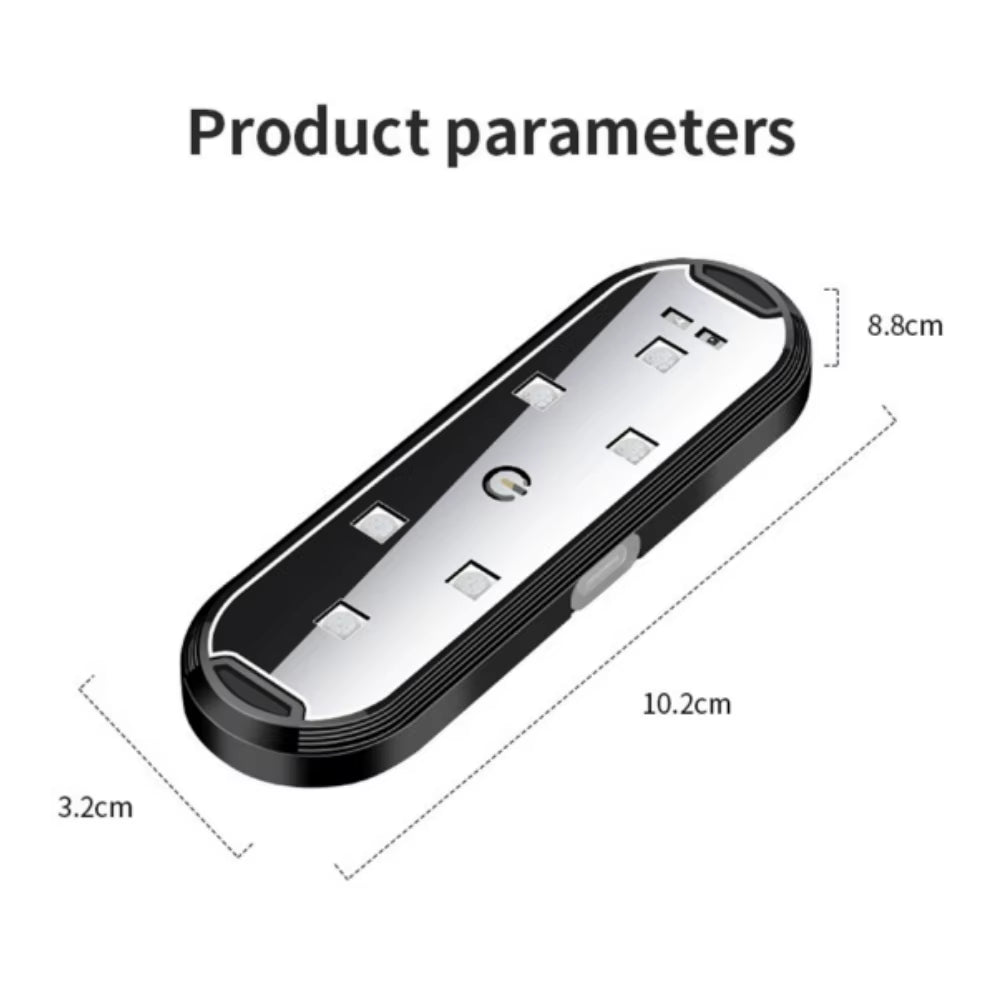 4PCS Magnetic Led Interior Car Wireless Adhesive LED Light Neon Car Door Lights LED Welcome Light Anti-Collision Strobe Lights