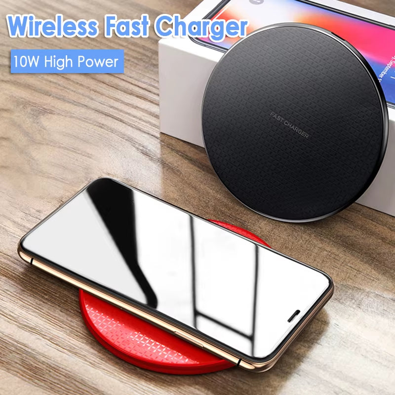 Universal Qi Wireless Charger 5W/10W Phone Charger Wireless Fast Charging Car Phone Charging Pad for Huawe